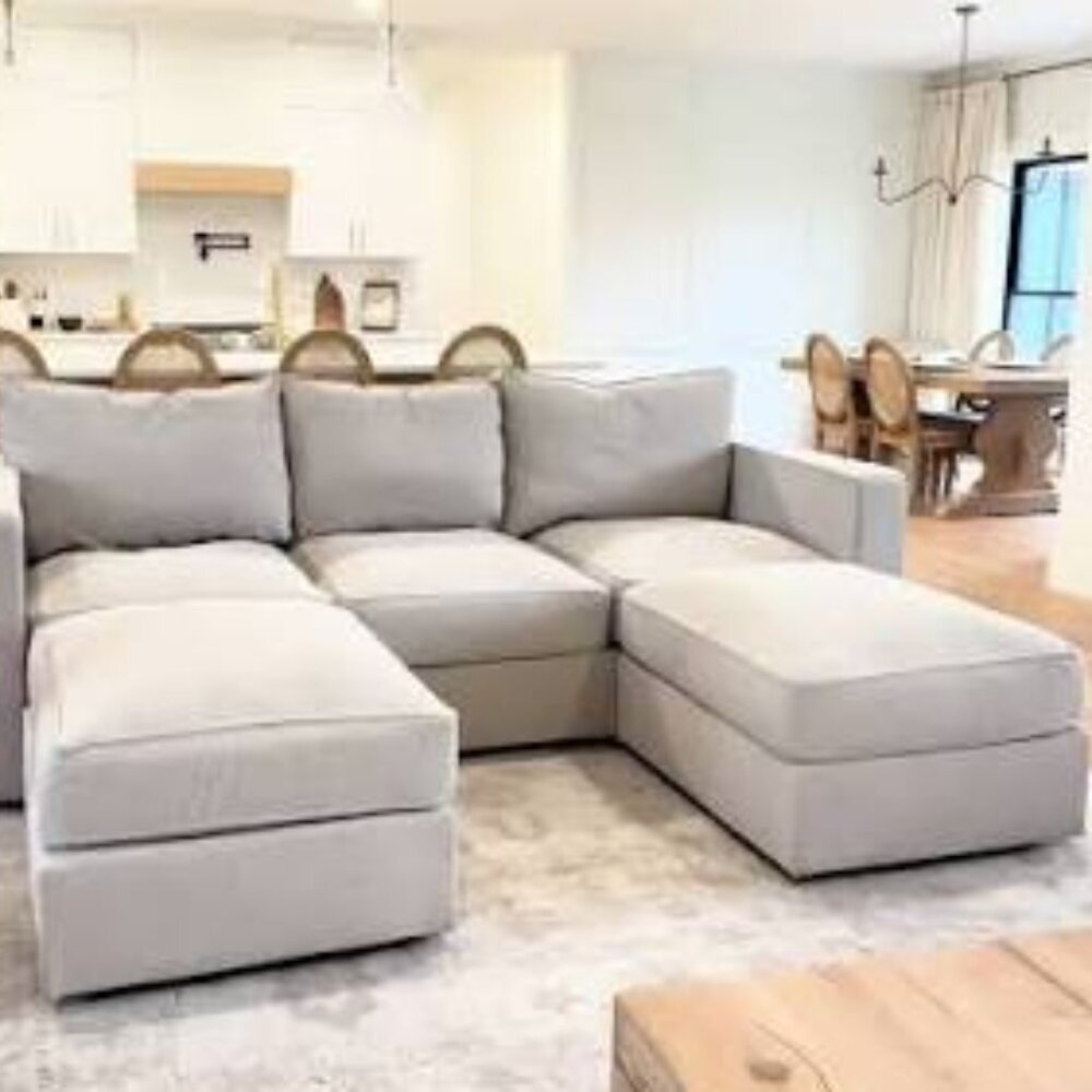 Lovesac Storage Seat Cover Set: Tonal Chantilly Luxe Chenille